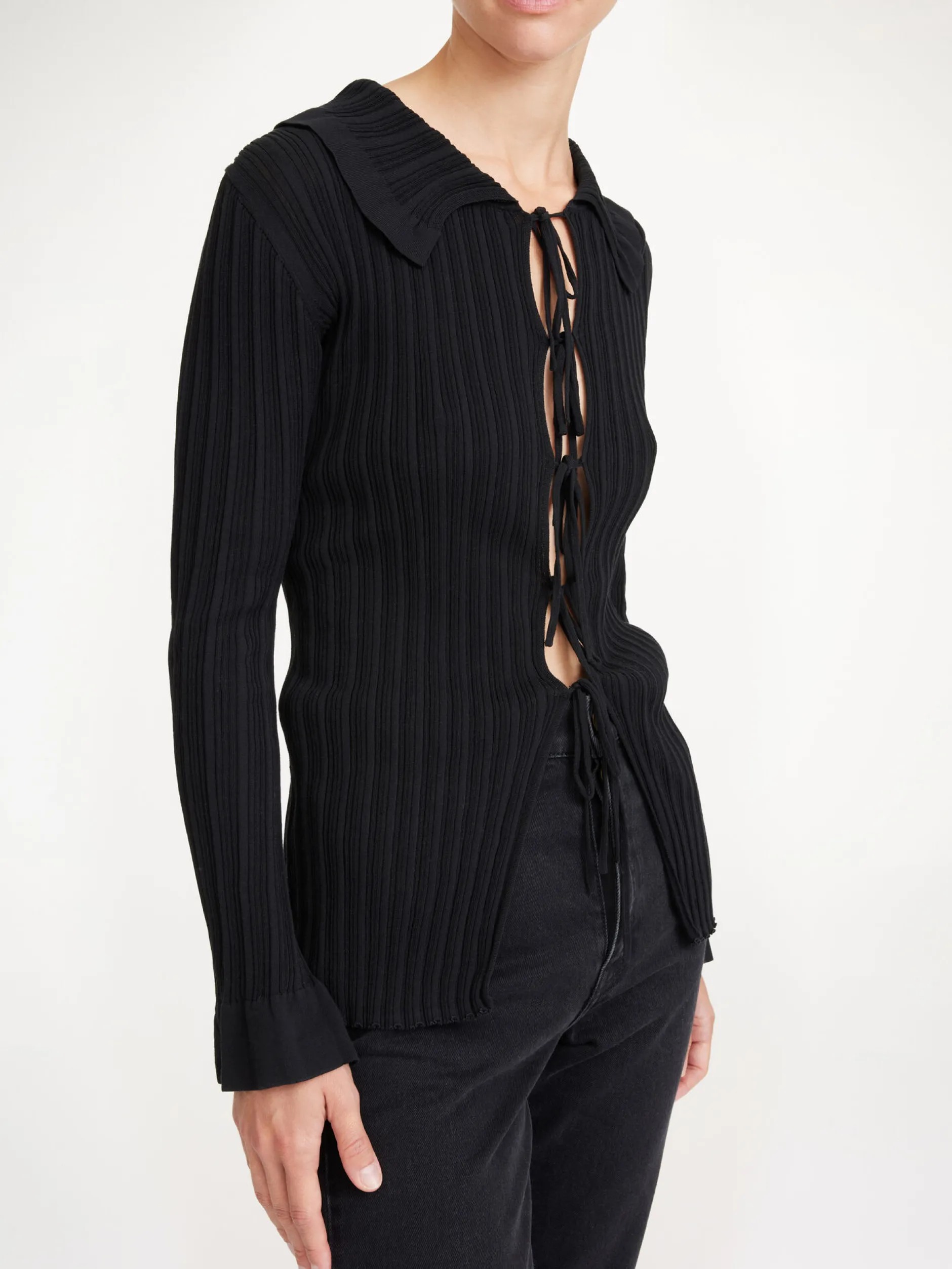 By Malene Birger Devora Rib-knit Cardigan^ Knitwear