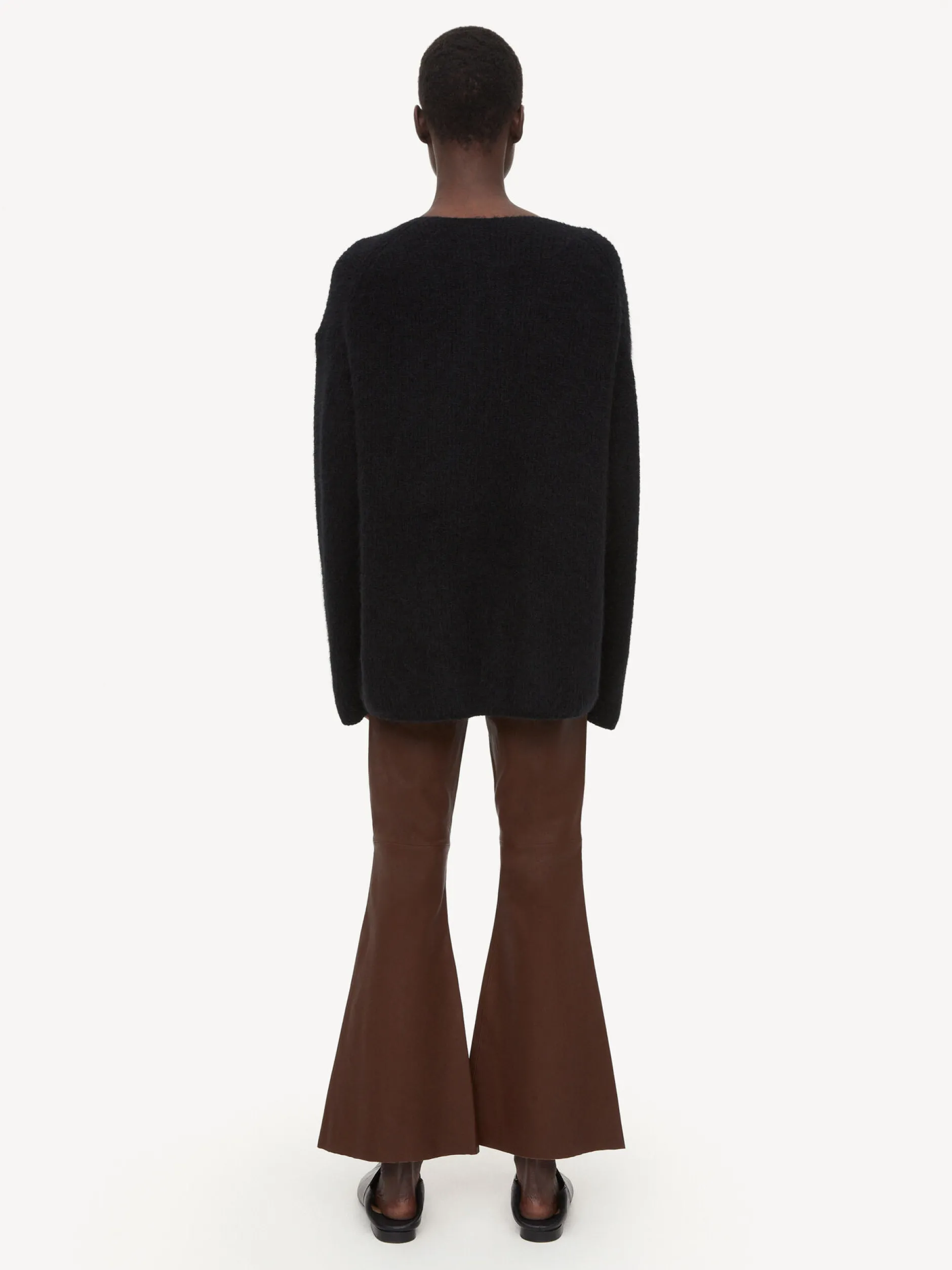 By Malene Birger Evyline Cropped Leather Trousers^ Trousers