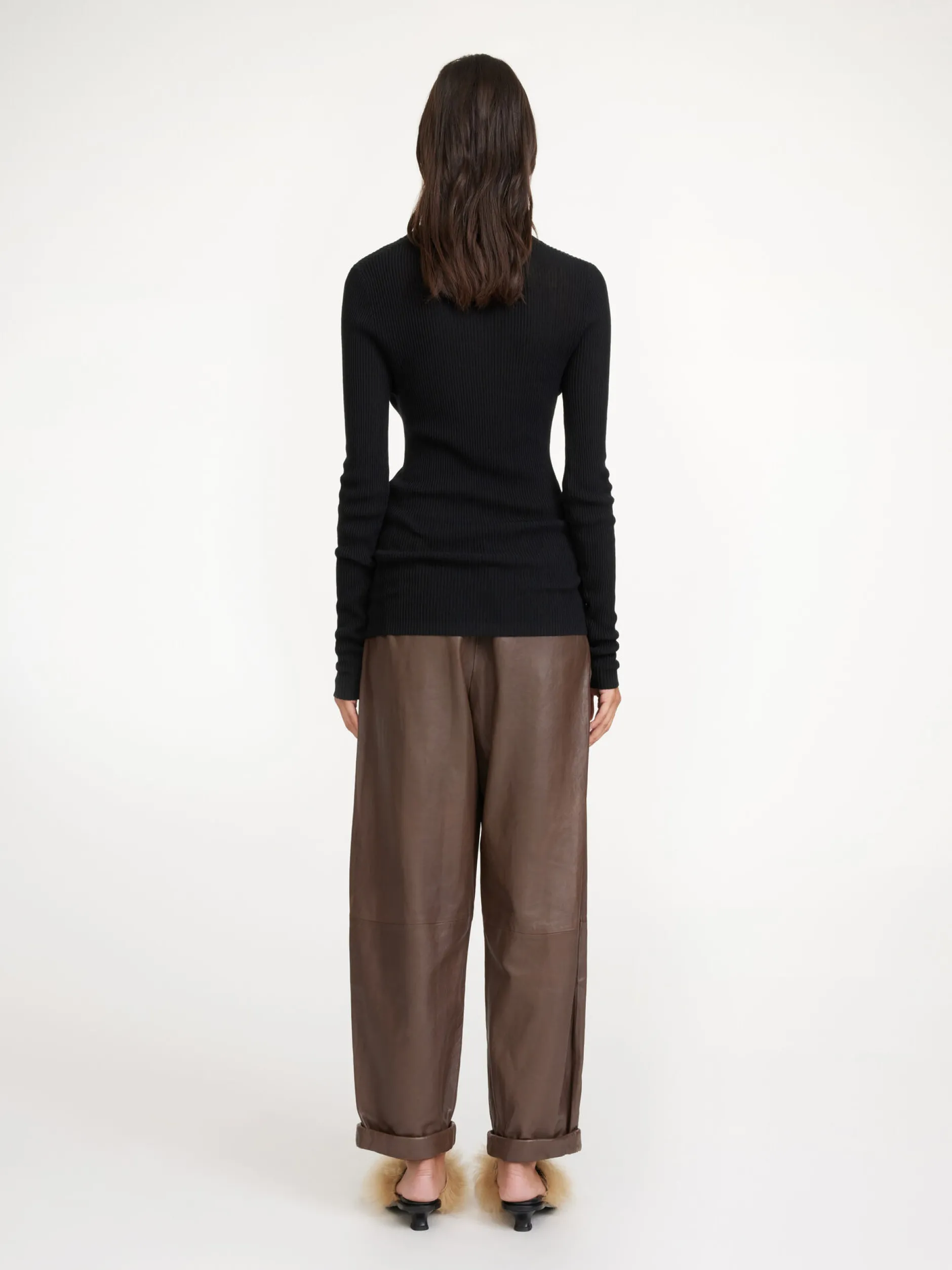 By Malene Birger Joanni Leather Trousers^ Trousers