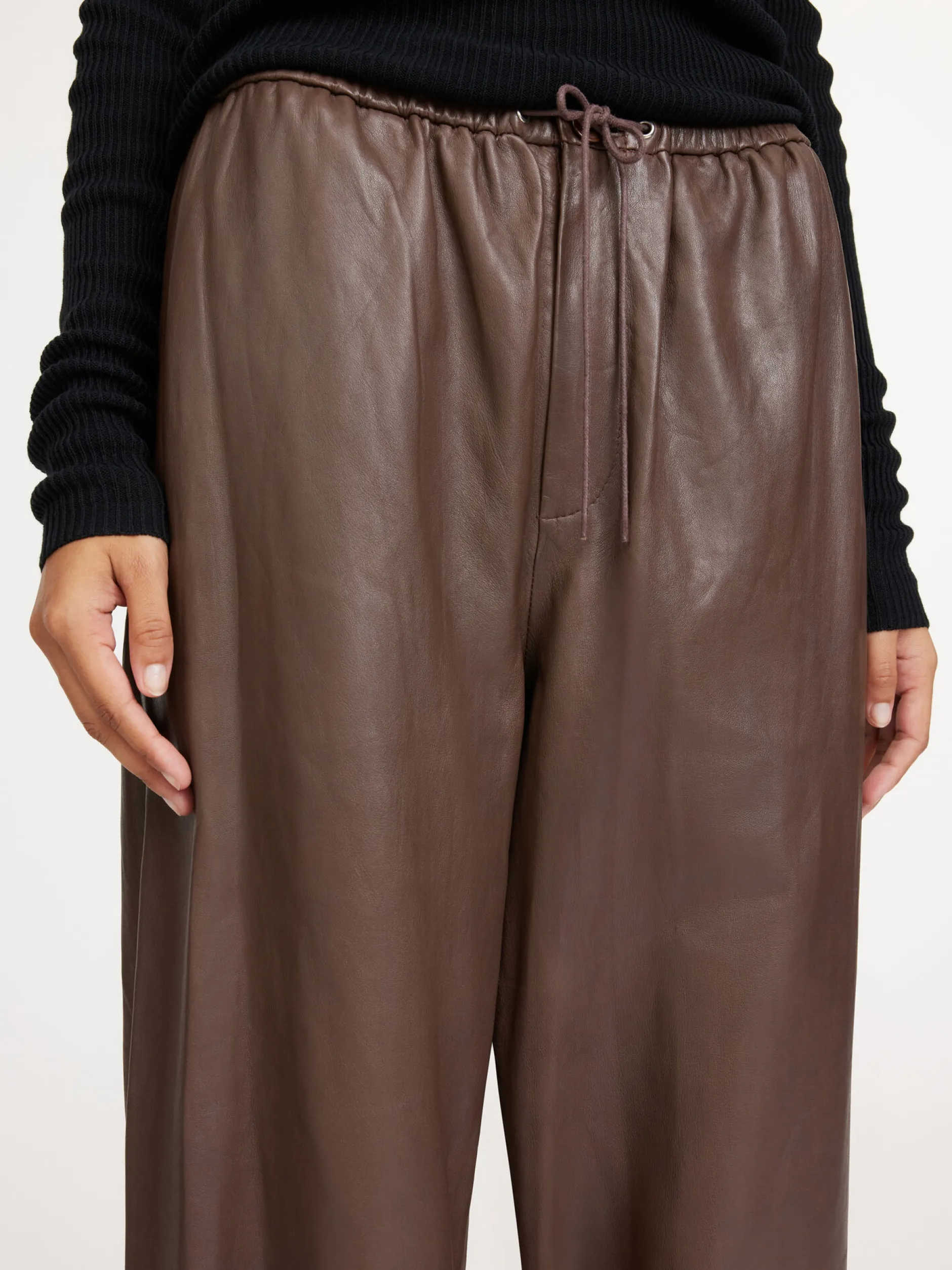 By Malene Birger Joanni Leather Trousers^ Trousers